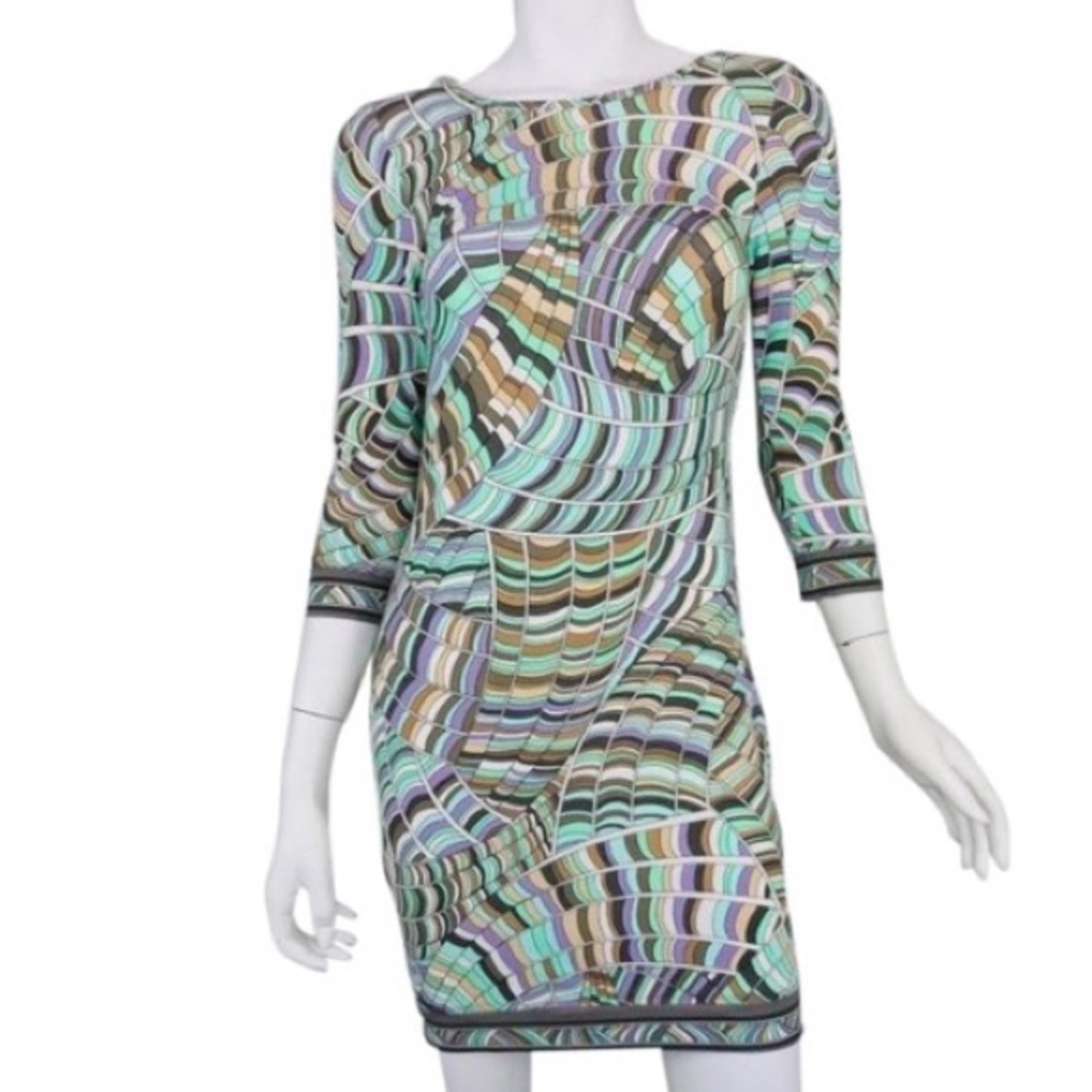🧚🏽TRINA TURK🧚🏽GEO PRINTED SCOOP BACK DRESS🧚🏽